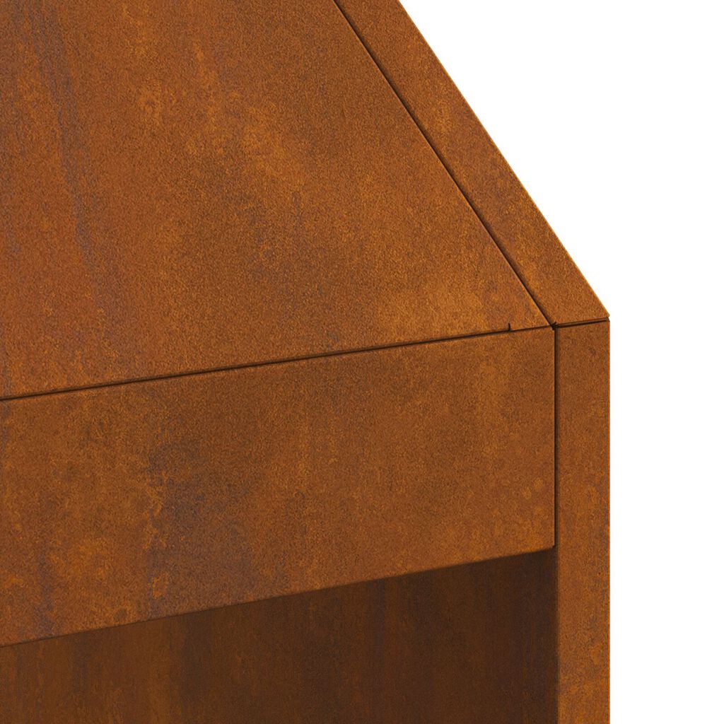 vidaXL Φουγάρο 50x50x100 εκ. από ανθεκτικό χάλυβα
