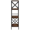 vidaXL Βιβλιοθήκη 4 Επιπέδων Καφέ Δρυς 59 x 35 x 132 εκ. Επεξεργ. Ξύλο