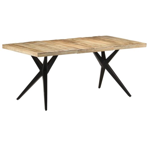 vidaXL Τραπεζαρία 180 x 90 x 76 εκ. από Ακατέργαστο Ξύλο Μάνγκο