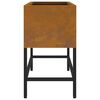 vidaXL Υψωμένη Γλάστρα Κήπου Σκ rusty 60 x 26 x 45 εκ