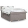 vidaXL &Kappa;&rho;&epsilon;&beta;ά&tau;&iota; Boxspring &mu;&epsilon; &Sigma;&tau;&rho;ώ&mu;&alpha; Taupe 140x200 &epsilon;&kappa;. &Upsilon;&phi;&alpha;&sigma;&mu;ά&tau;&iota;&nu;&omicron;