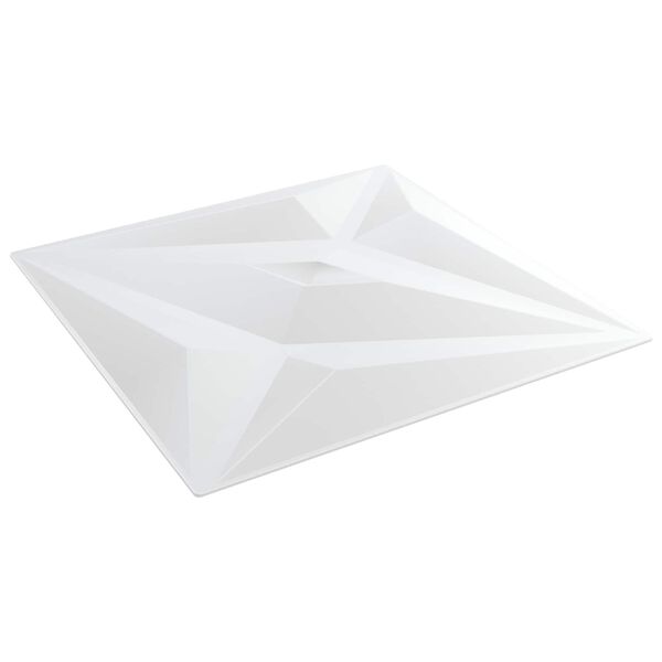 vidaXL &Pi;ά&nu;&epsilon;&lambda; &tau;&omicron;ί&chi;&omicron;&upsilon; &Alpha;&sigma;&tau;έ&rho;&iota; 12 pcs Ά&sigma;&pi;&rho;&omicron; &Alpha;&sigma;&tau;έ&rho;&iota; 50 x 50 cm &Phi;&epsilon;&lambda;&iota;&zeta;ό&lambda; XPS