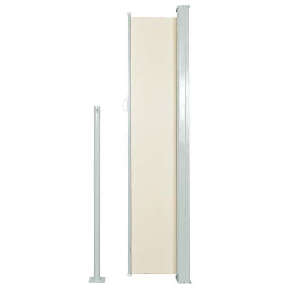 vidaXL Σκίαστρο Πλαϊνό Συρόμενο Κρεμ 160 x 500 εκ.