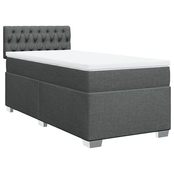vidaXL &Kappa;&rho;&epsilon;&beta;ά&tau;&iota; Boxspring &mu;&epsilon; &Sigma;&tau;&rho;ώ&mu;&alpha; &Sigma;&kappa;&omicron;ύ&rho;&omicron; &Gamma;&kappa;&rho;&iota; 90x190 &epsilon;&kappa;. &Upsilon;&phi;&alpha;&sigma;&mu;ά&tau;&iota;&nu;&omicron;