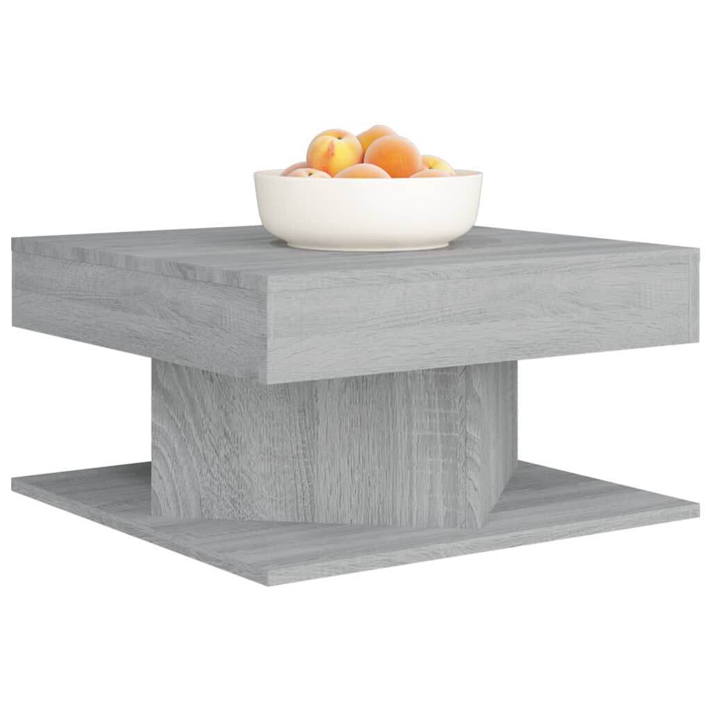 vidaXL Τραπεζάκι Σαλονιού Γκρι Sonoma 57x57x30 εκ. Επεξεργασμένο Ξύλο