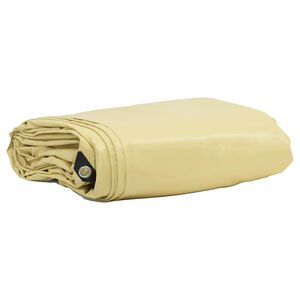 vidaXL &Tau;έ&nu;&tau;&alpha; 650g / m&sup2; &Mu;&pi;&epsilon;&zeta; 2 x 3 m &Kappa;&alpha;&mu;&beta;ά&sigmaf; &mu;&epsilon; &epsilon;&pi;&iota;&kappa;ά&lambda;&upsilon;&psi;&eta; PVC