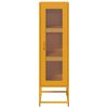 vidaXL Highboard Μουστάρδα κίτρινη 36x39x123 cm χάλυβα ψυχρής έλασης