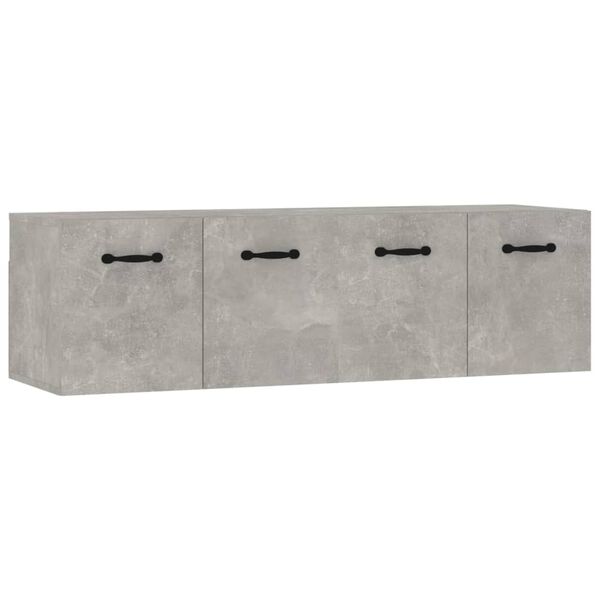 vidaXL Ντουλάπια Τοίχου 2 τεμ. Γκρι Σκυρ. 80x35x36,5 εκ. Επεξ. Ξύλο