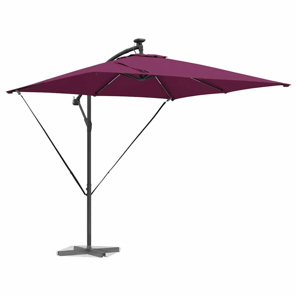 vidaXL Ομπρέλα Cantilever Banana Μπορντό 249 x 249 x 250 εκ.