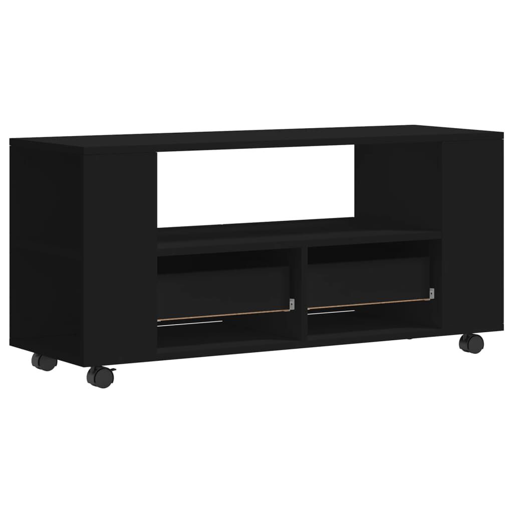 vidaXL Έπιπλο Τηλεόρασης Μαύρο 102x34,5x43 εκ. Επεξεργασμένο Ξύλο