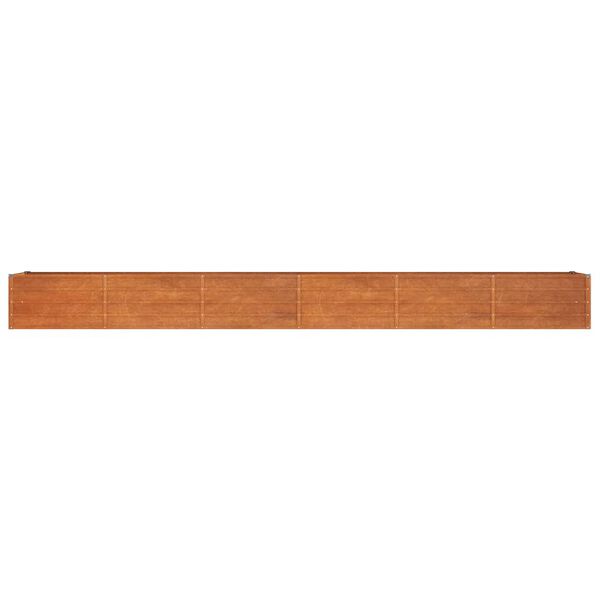 vidaXL Ζαρντινιέρα Σκουριασμένο 480x80x45 εκ. Ατσάλι Σκληρυθέν Αέρα