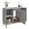 vidaXL Ντουλάπι Νιπτήρα Γκρι Sonoma 80 x 33 x 60εκ. Επεξεργασμένο Ξύλο