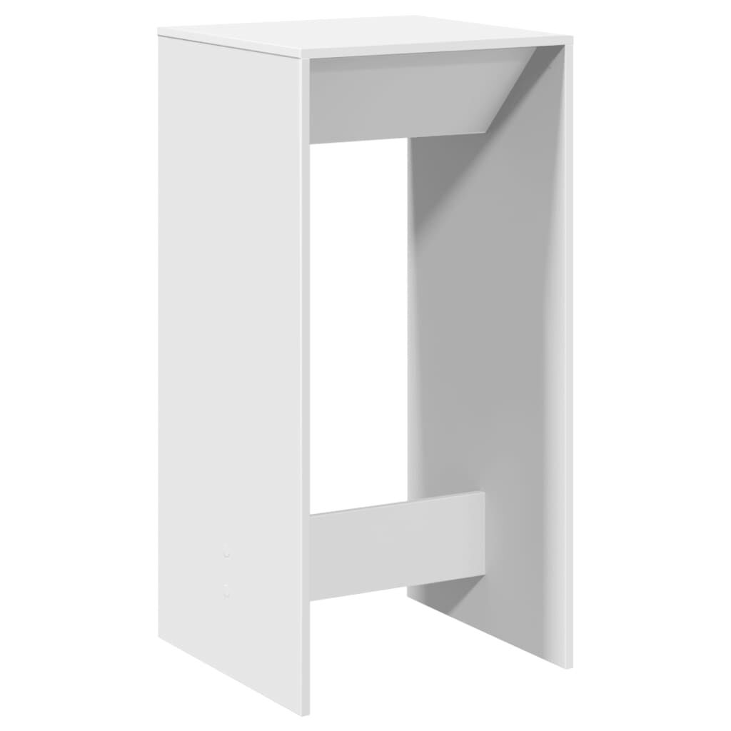 vidaXL Τραπέζι Μπαρ Λευκό 51x50x103,5 εκ. Επεξ. Ξύλο