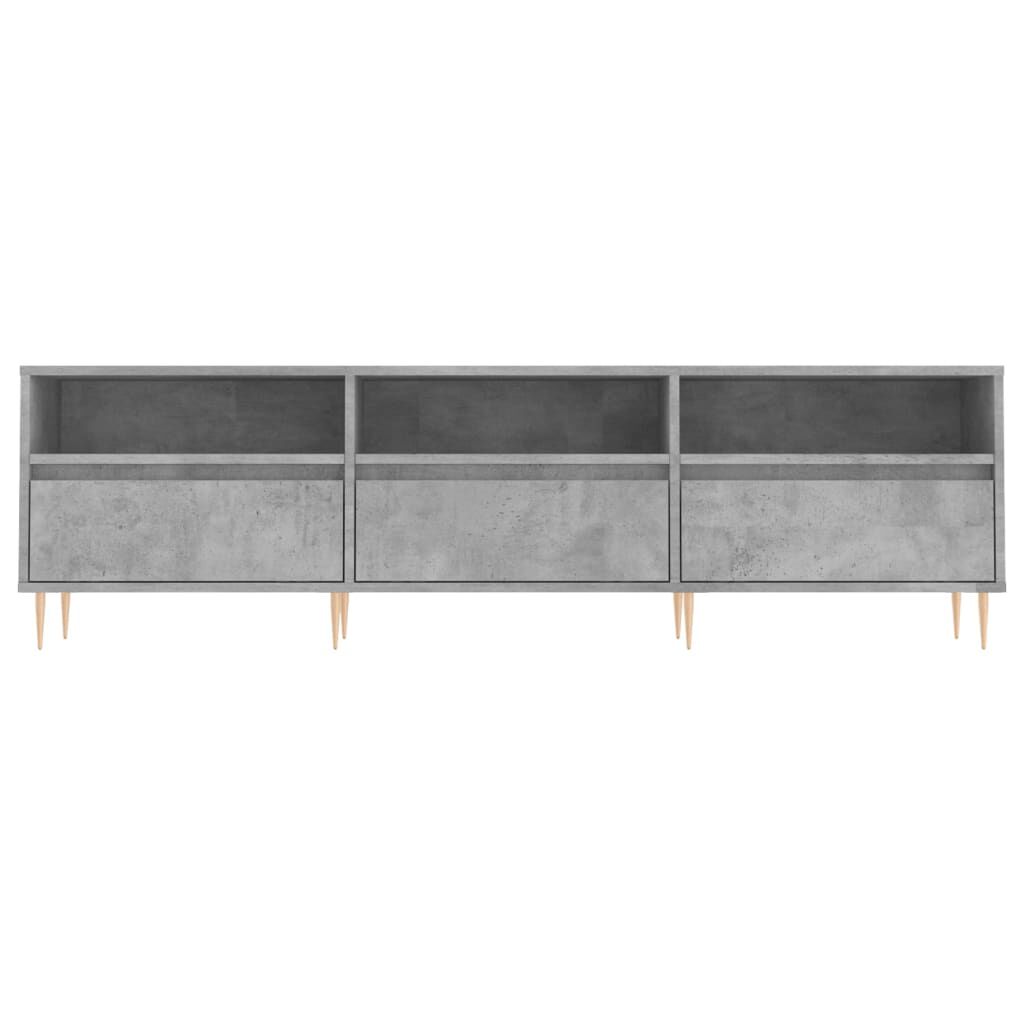 vidaXL Έπιπλο Τηλεόρασης Γκρι Σκυρ. 150x30x44,5 εκ. Επεξ. Ξύλο