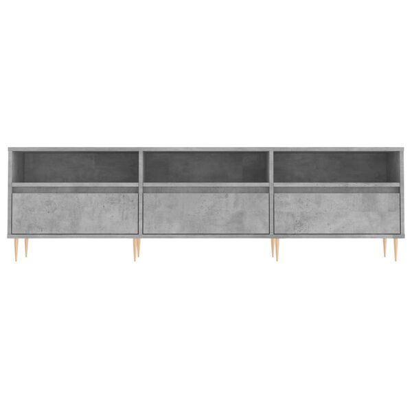 vidaXL Έπιπλο Τηλεόρασης Γκρι Σκυρ. 150x30x44,5 εκ. Επεξ. Ξύλο
