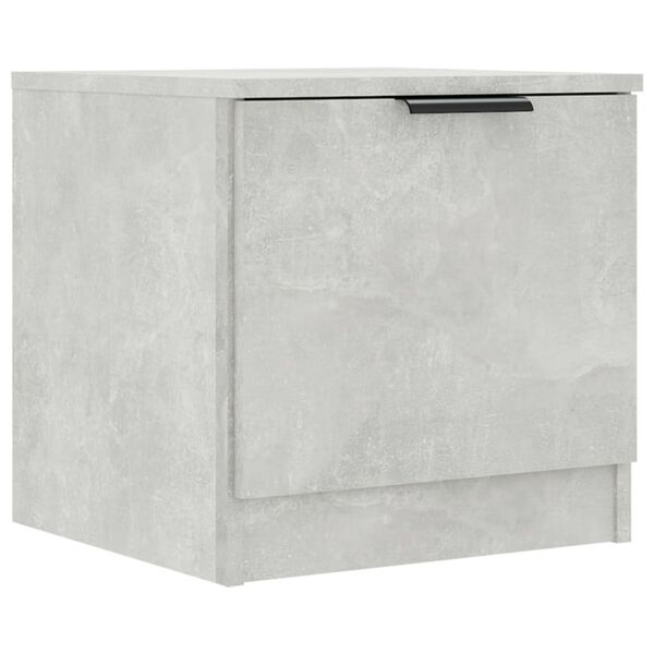 vidaXL Κομοδίνα 2 τεμ. Γκρι Σκυροδέματος 40 x 39 x 40 εκ.
