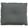 vidaXL Μαξιλάρι Πλάτης Σκούρο Γκρι 60 x 19 x 50 εκ ύφασμα