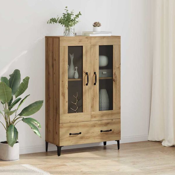 vidaXL Highboard &mu;&epsilon; &sigma;&upsilon;&rho;&tau;ά&rho;&iota; Artisan Oak 70 x 31 x 115 &epsilon;&kappa;