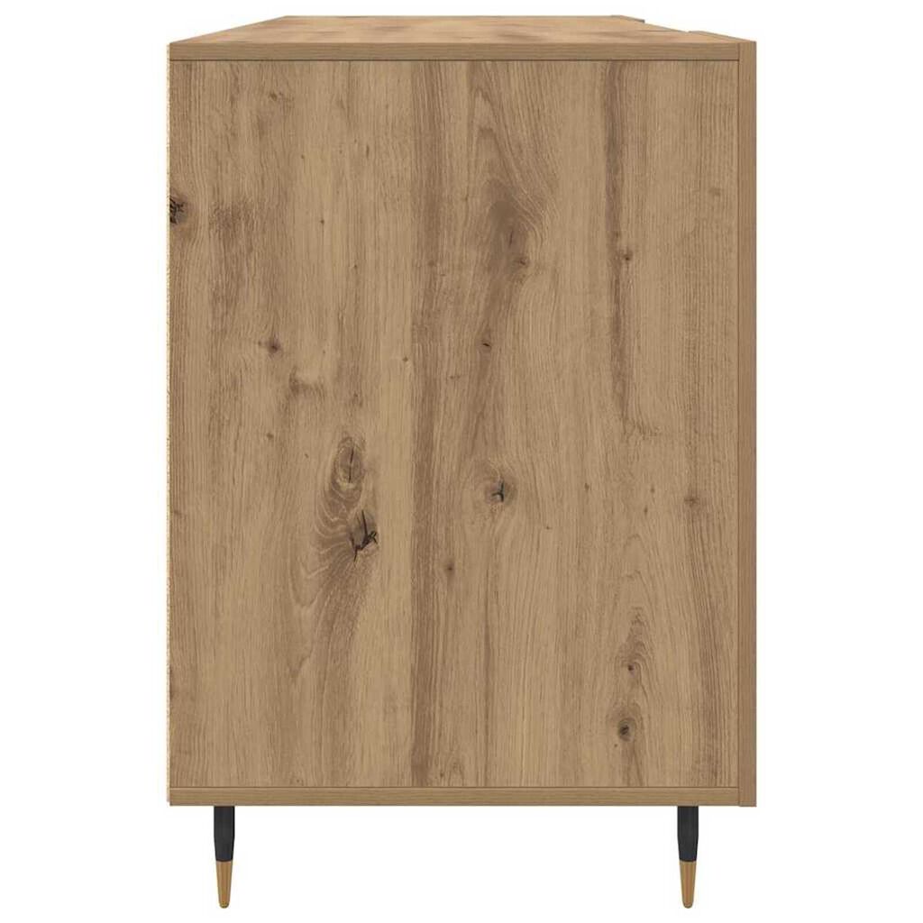vidaXL Γραφείο artisan δρυς 140 x 50 x 75 εκ. Επεξεργασμένο ξύλο
