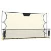 vidaXL Δίχτυ Ποδοσφαίρου Μαύρο & Κίτρινο 183x85x120 εκ. από Πολυεστέρα