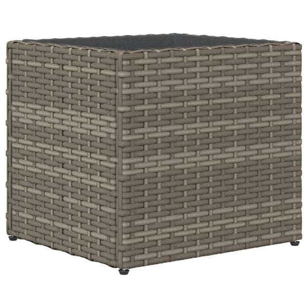 vidaXL Ζαρντινιέρα Κήπου Γκρι 36x30x32 εκ. από Συνθετικό Ρατάν