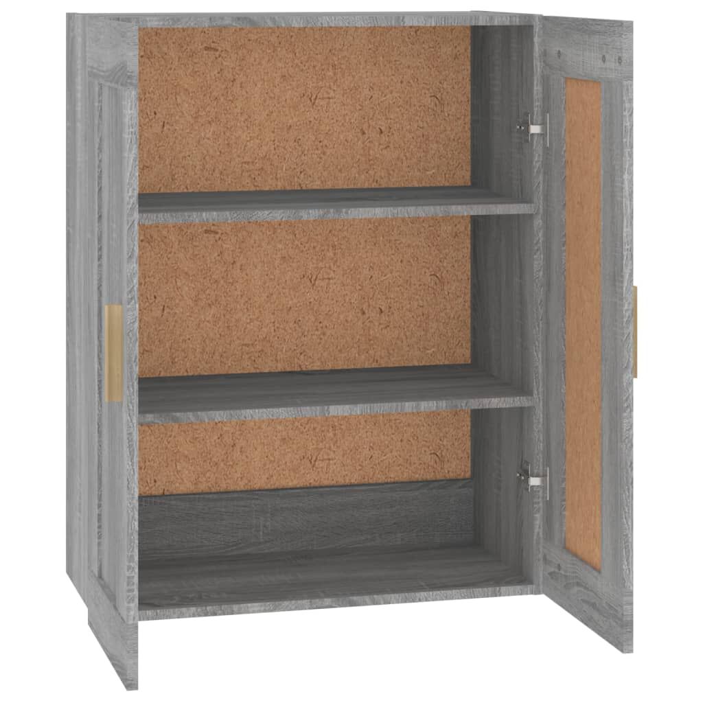 vidaXL Ντουλάπι Τοίχου Γκρι Sonoma 69,5x32,5x90 εκ. από Επεξ. Ξύλο