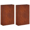 vidaXL &Gamma;&lambda;ά&sigma;&tau;&rho;&alpha; &Kappa;ή&pi;&omicron;&upsilon; 2 &tau;&mu;&chi;. &Sigma;&kappa; rusty 40 x 20 x 75 &epsilon;&kappa;.
