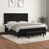 vidaXL &Kappa;&rho;&epsilon;&beta;ά&tau;&iota; Boxspring &mu;&epsilon; &Sigma;&tau;&rho;ώ&mu;&alpha; &Mu;&alpha;ύ&rho;&omicron; 160x200 &epsilon;&kappa;. &Beta;&epsilon;&lambda;&omicron;ύ&delta;&iota;&nu;&omicron;
