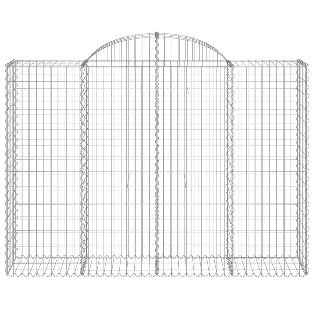 vidaXL Συρματοκιβώτια Τοξωτά 14 τεμ. 200x50x140/160 εκ. Γαλβαν. Ατσάλι