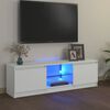 vidaXL Έπιπλο Τηλεόρασης με LED Λευκό 120 x 30 x 36 εκ.