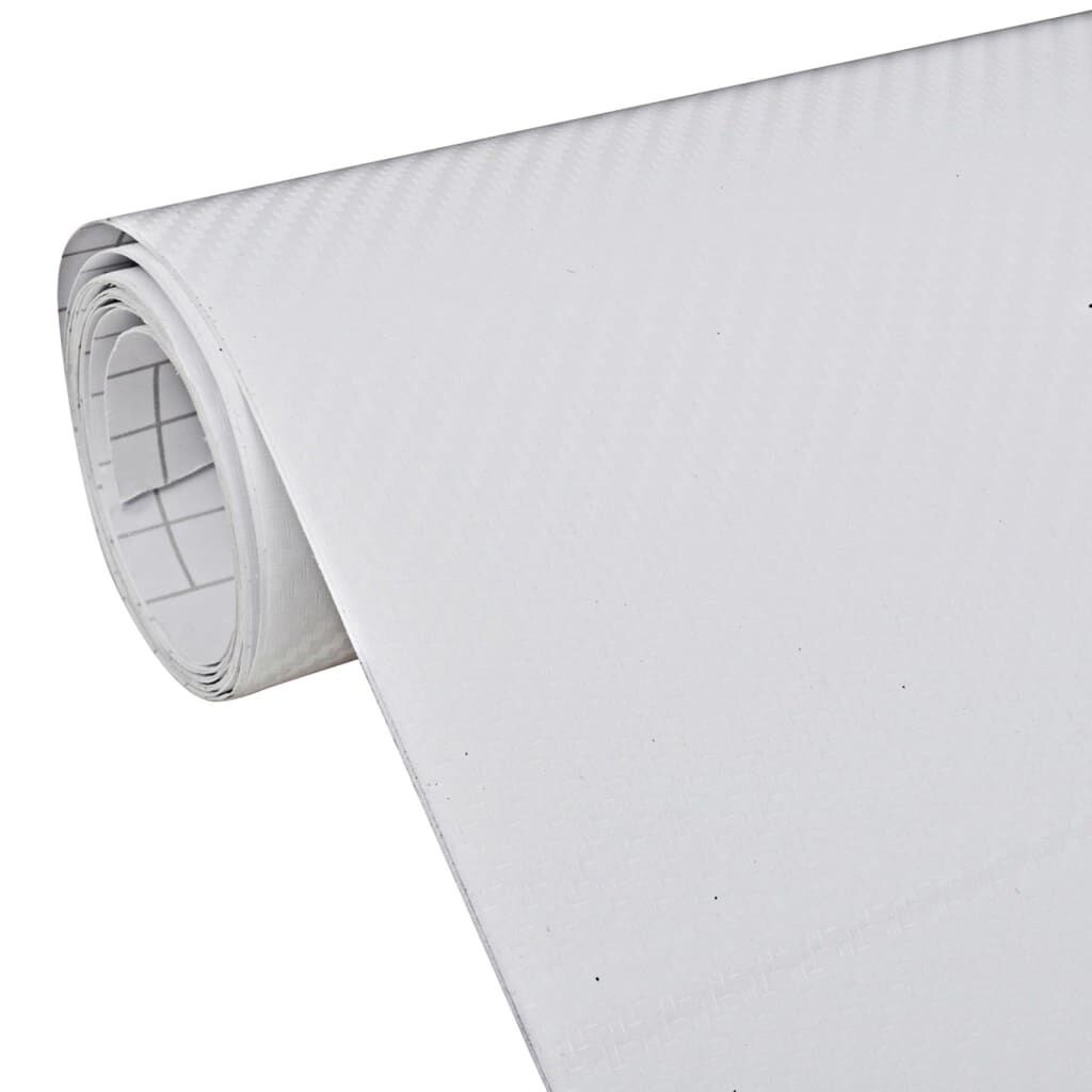 vidaXL Μεμβράνη Αυτοκινήτου 3D Λευκή 100 x 150 εκ.