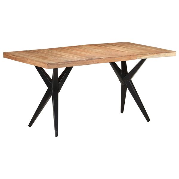 vidaXL Τραπεζαρία 160 x 80 x 76 εκ. από Μασίφ Ξύλο Ακακίας