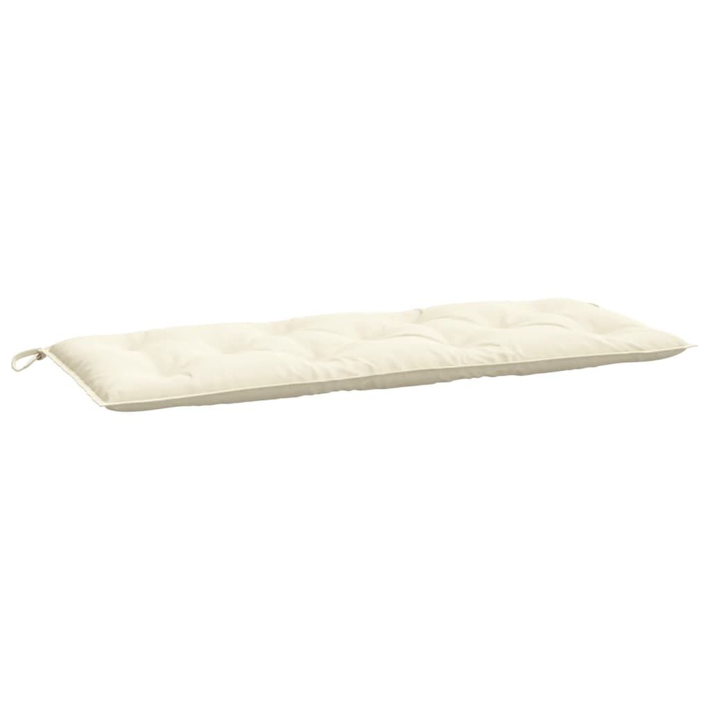 vidaXL Μαξιλάρι Πάγκου Κήπου Κρεμ 120x50x7 εκ. Ύφασμα Oxford