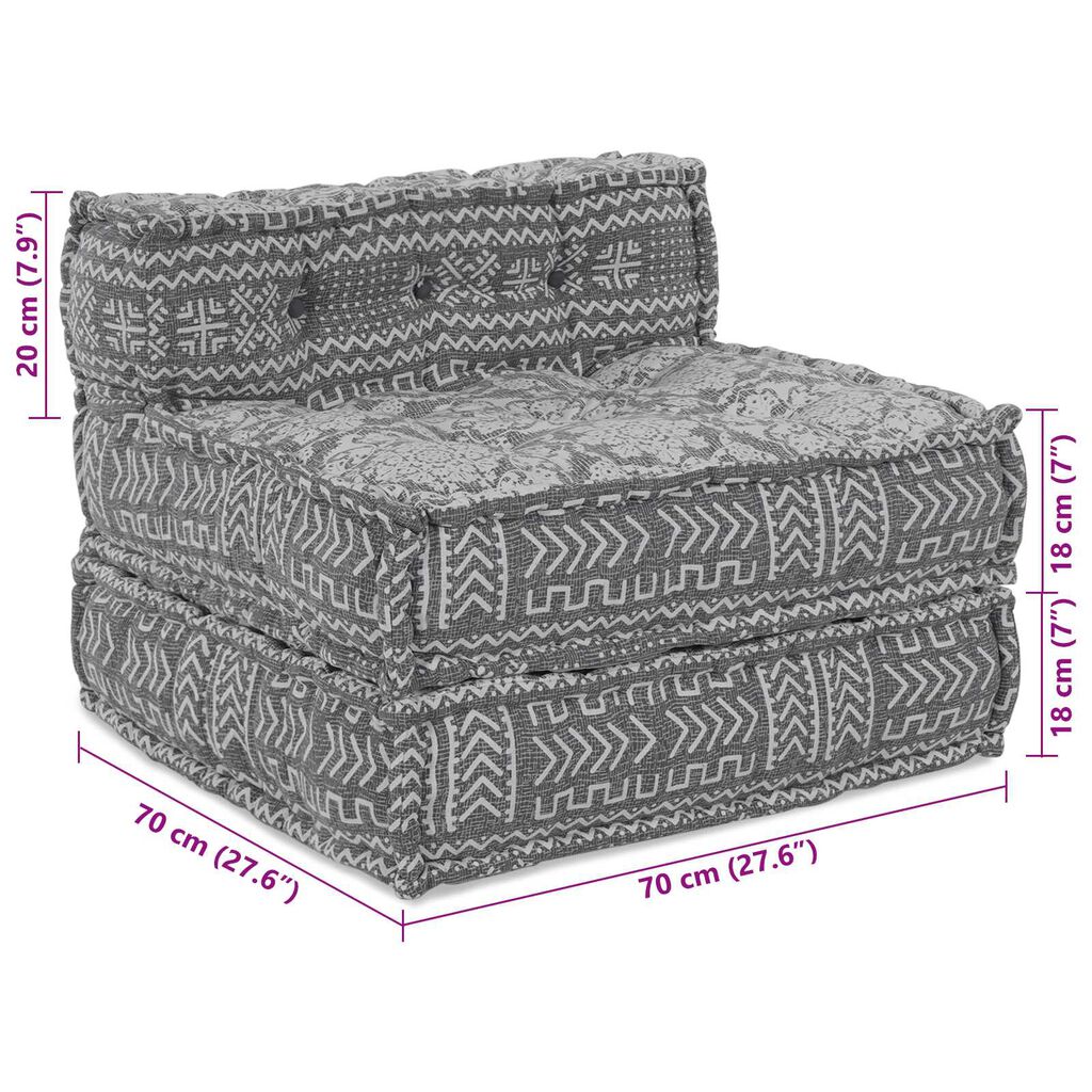 vidaXL Μαξιλάρι 4 pcs Ανοιχτό γκρι 70 x 70 x 54 εκ Πολυεστέρας
