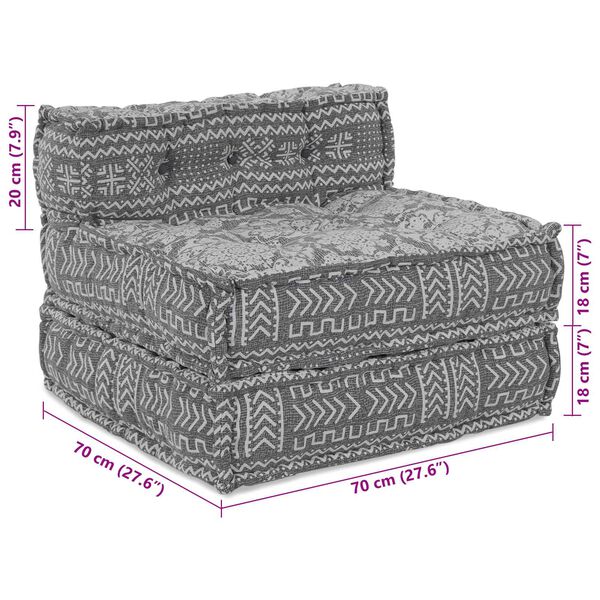 vidaXL Μαξιλάρι 4 pcs Ανοιχτό γκρι 70 x 70 x 54 εκ Πολυεστέρας