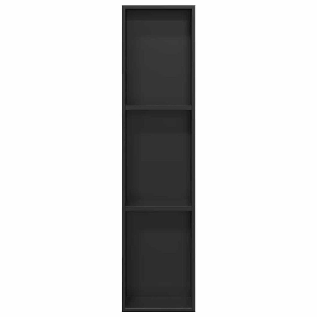 vidaXL Νίτσα Μπάνιου Μαύρο 90 x 20 x 9.5 εκ Ανοξείδωτο ατσάλι