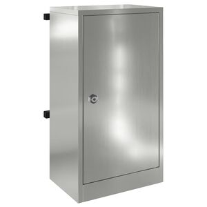 vidaXL γραμματοκιβώτιο Μαύρο 30 x 23 x 55 εκ. Γαλβανισμένος χάλυβας