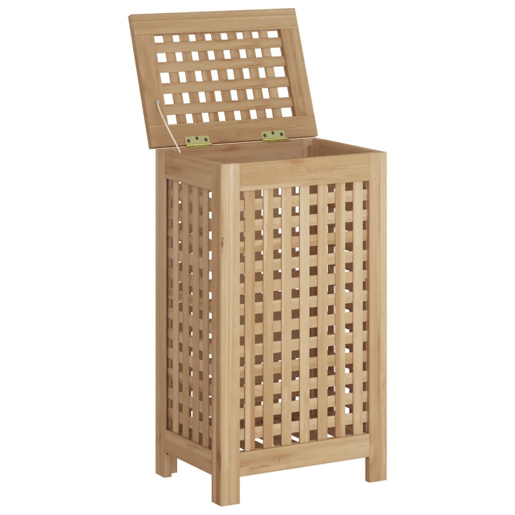 vidaXL Καλάθι Άπλυτων 35 x 25 x 60 εκ. από Μασίφ Ξύλο Teak