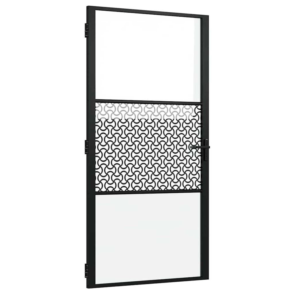 vidaXL Εσωτερική Πόρτα Μαύρο 102.5 x 201.5 cm