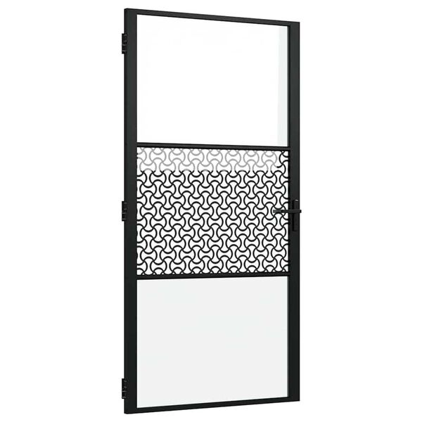 vidaXL Εσωτερική Πόρτα Μαύρο 102.5 x 201.5 cm