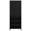 vidaXL Highboard &Mu;&alpha;ύ&rho;&eta; &Omicron;&xi;&upsilon;ά 69,5 x 34 x 180 &epsilon;&kappa;. &Epsilon;&pi;&epsilon;&xi;&epsilon;&rho;&gamma;&alpha;&sigma;&mu;έ&nu;&omicron; &xi;ύ&lambda;&omicron;
