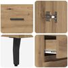 vidaXL Highboard &mu;&epsilon; &sigma;&upsilon;&rho;&tau;ά&rho;&iota; 2 pcs Artisan Oak &Epsilon;&pi;&epsilon;&xi;&epsilon;&rho;&gamma;&alpha;&sigma;&mu;έ&nu;&omicron; &xi;ύ&lambda;&omicron;