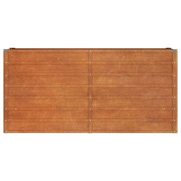 vidaXL Ζαρντινιέρα Σκουριασμένο 160x40x77 εκ. Ατσάλι Σκληρυθέν Αέρα