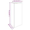 vidaXL Ζαρντινιέρα 40 x 34,5 x 75 εκ. από Ατσάλι Σκληρυθέν στο Αέρα