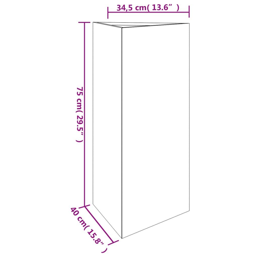 vidaXL Ζαρντινιέρα 40 x 34,5 x 75 εκ. από Ατσάλι Σκληρυθέν στο Αέρα