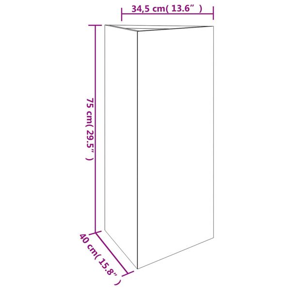 vidaXL Ζαρντινιέρα 40 x 34,5 x 75 εκ. από Ατσάλι Σκληρυθέν στο Αέρα