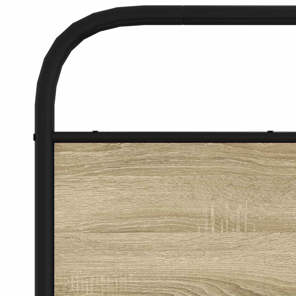 vidaXL Κεφαλάρι Sonoma Δρυς 150 εκ. Ατσάλινο/Επεξεργασμένο Ξύλο