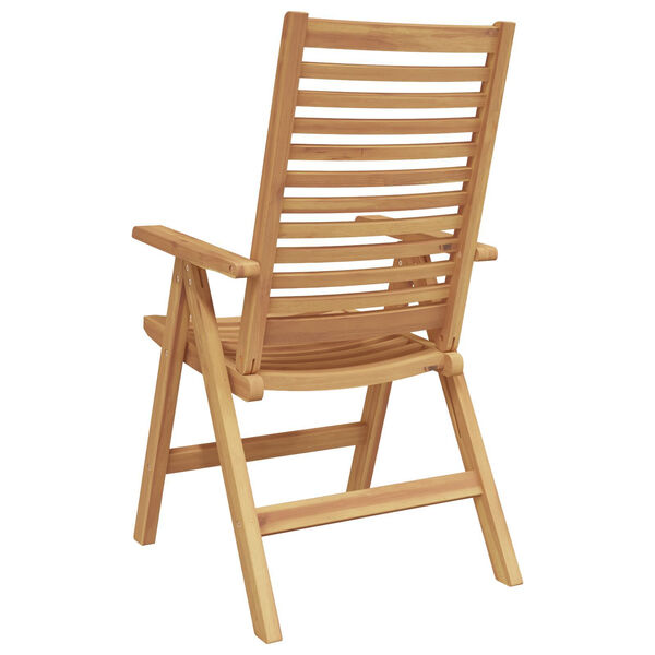vidaXL Καρέκλα Κήπου 4 pcs Καφέ 52 x 64.5 x 108 εκ. Μασίφ ξύλο teak