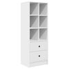 vidaXL Γραφείο με αποθηκευτικό χώρο 2 pcs Λευκό 70 x 50 x 76 εκ.