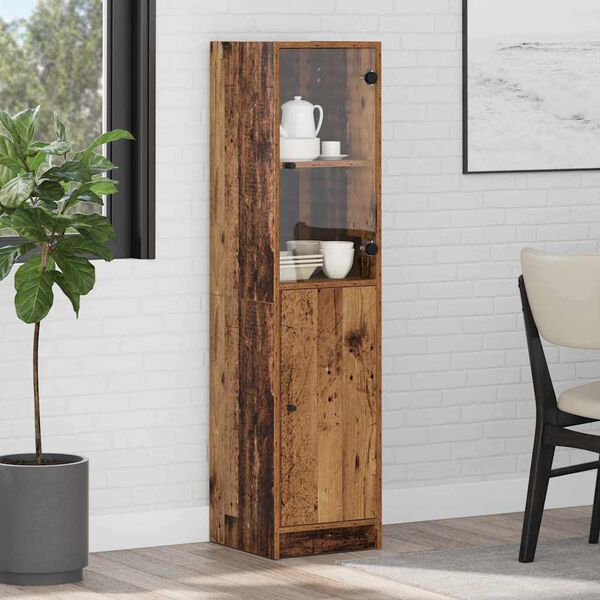 vidaXL Highboard &Pi;&alpha;&lambda;&iota;ό &Xi;ύ&lambda;&omicron; 35 x 37 x 142 &epsilon;&kappa; &Epsilon;&pi;&epsilon;&xi;&epsilon;&rho;&gamma;&alpha;&sigma;&mu;έ&nu;&omicron; &xi;ύ&lambda;&omicron;